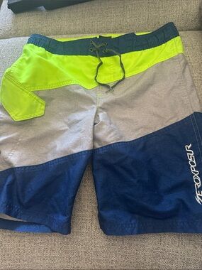 Color block swim trunks